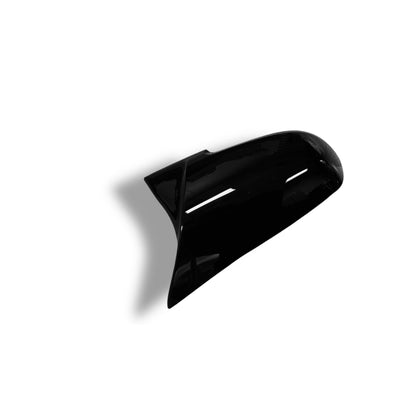 BMW F2X F3X F87 M2 E84 X1 high gloss black ABS mirror cover by Palenon Performance, showcasing sleek, glossy exterior mirror caps.