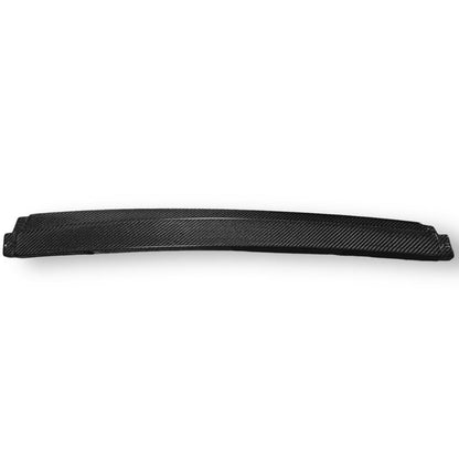 Carbon fiber front lip for BMW G20 330i and M340i, aftermarket CF front lip by Palenon Performance on a black BMW G20.