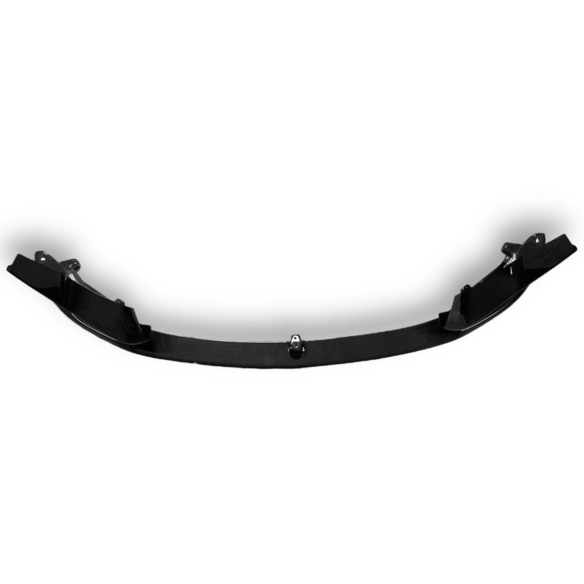 Carbon fiber MP Style front lip for BMW F80 M3, F82 M4, F83 M4 from Palenon Performance, showcasing sleek aerodynamic design.