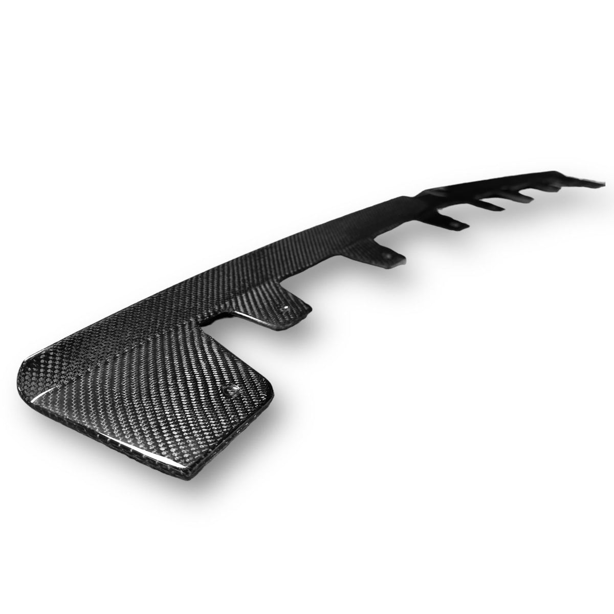 Carbon fiber M style front lip for 2023+ BMW G20 330i and M340i, designed for enhanced sporty front end appearance.