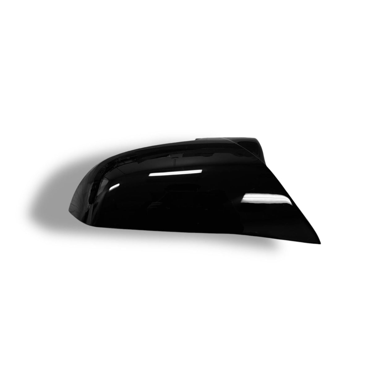 High gloss black BMW mirror cover by Palenon Performance for F2X, F3X, F87 M2, and E84 X1 models.