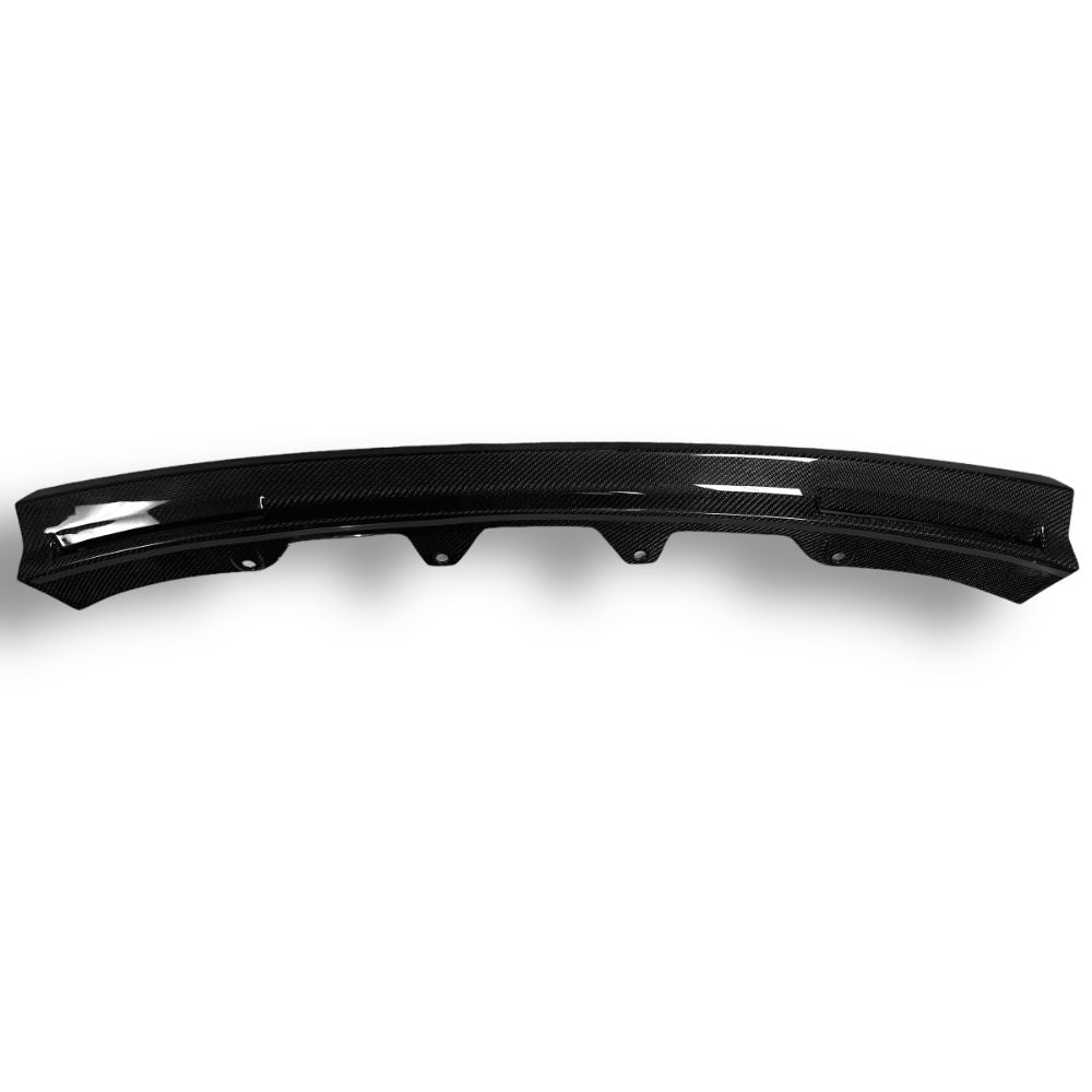 Carbon fiber front lip for BMW G80 M3, G82 M4, and G83 M4 by Palenon Performance, designed to enhance sporty front bumper appearance.