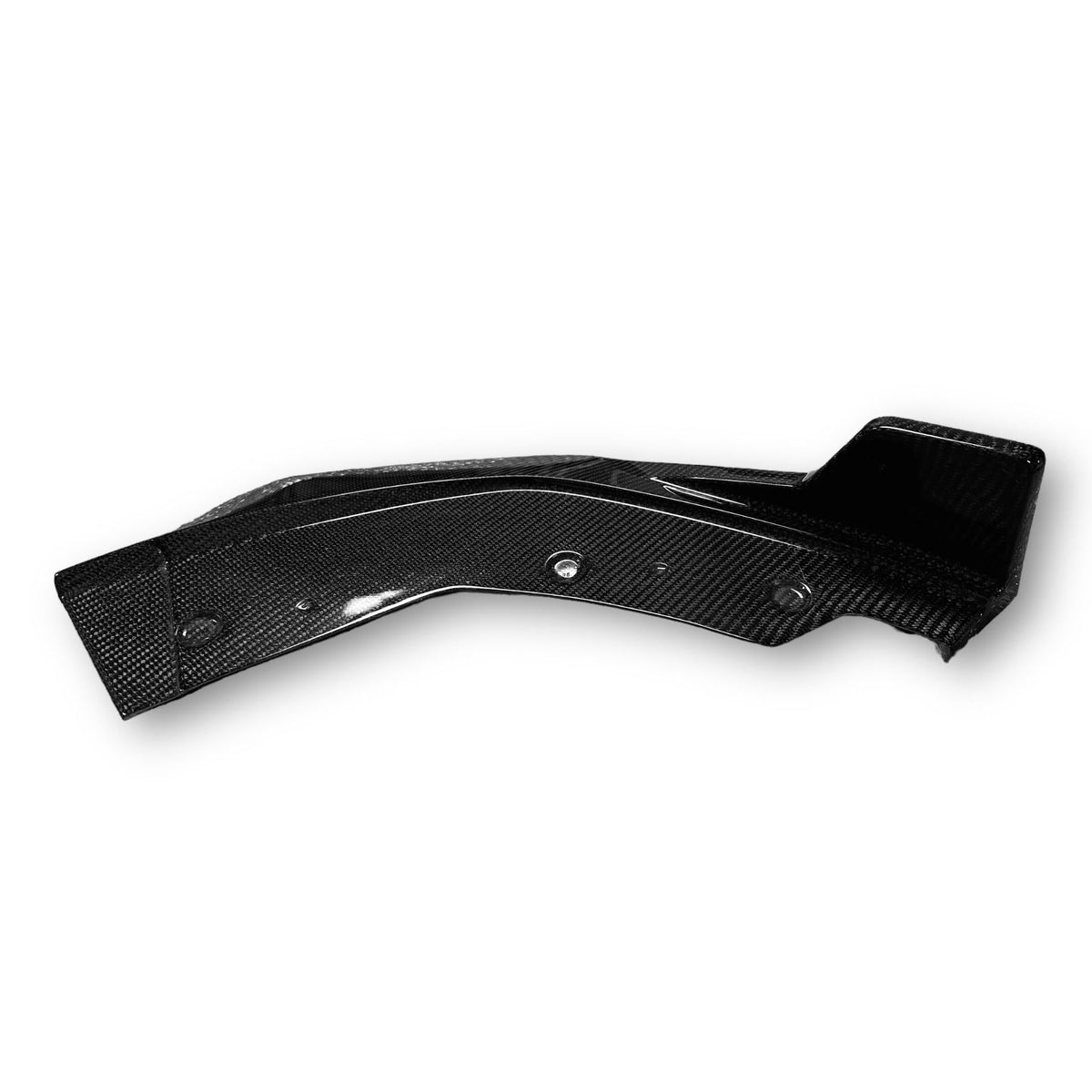 Carbon fiber M Style front lip for 2023+ BMW G20 330i and M340i, designed for sporty aesthetic and improved aerodynamics.