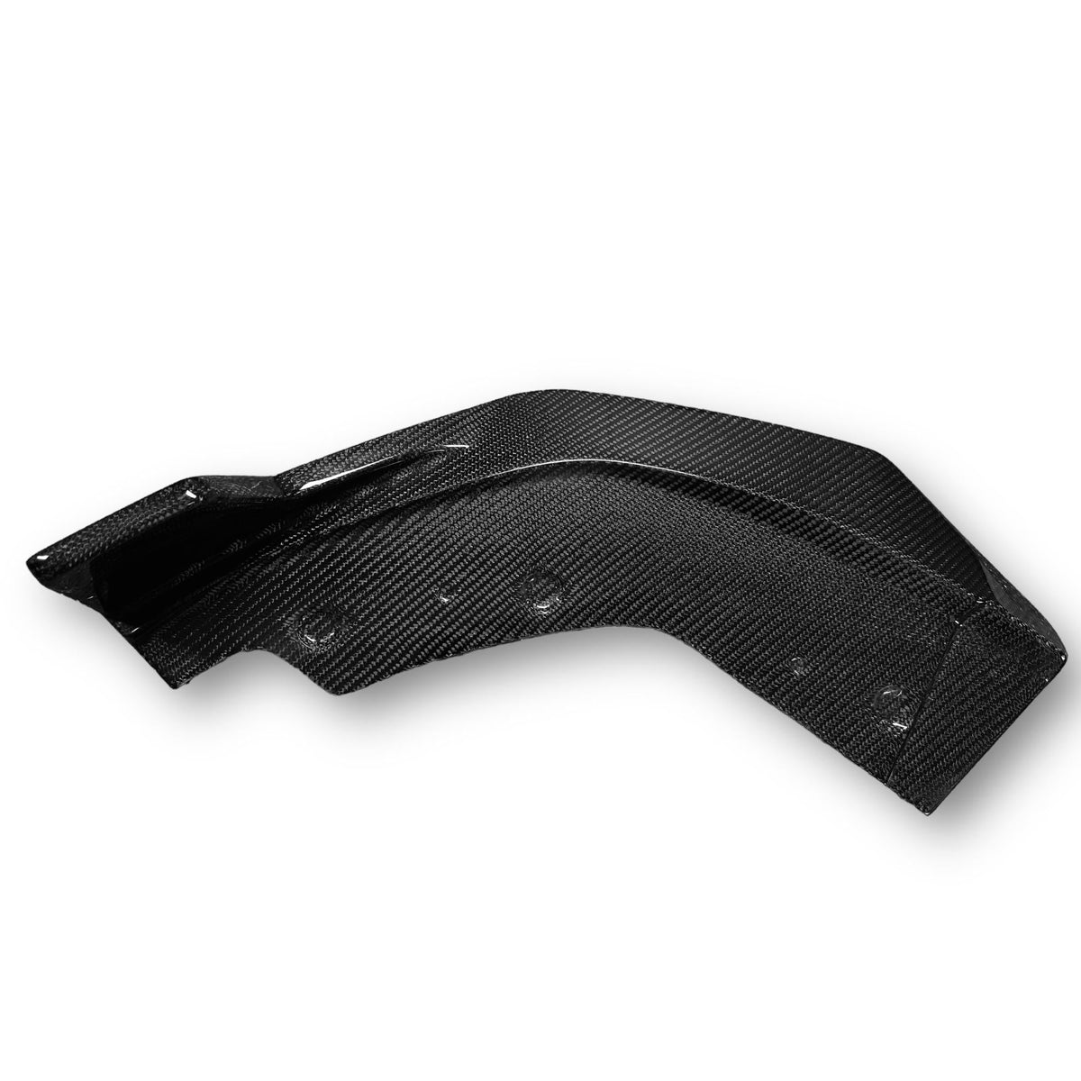 Carbon fiber M Style front lip for 2023+ BMW G20 330i and M340i, designed for enhanced sporty look and aerodynamic performance.