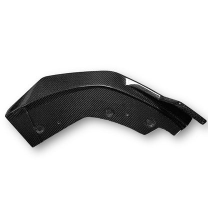 Carbon fiber M Style front lip for BMW G20 330i and M340i, featuring sleek design and performance styling by Palenon Performance.