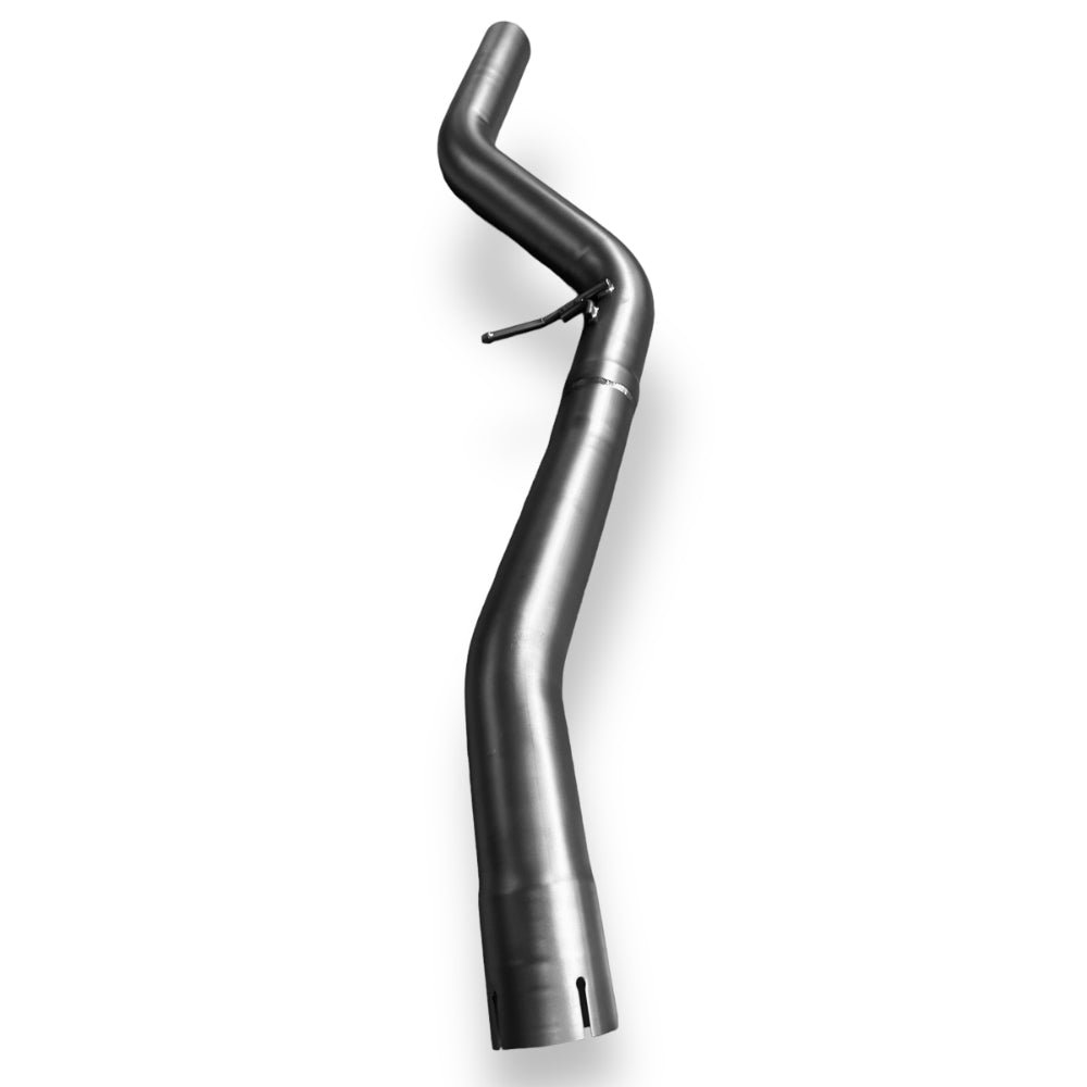Palenon Performance B58 BMW G22 M440i and G20 M340i catback exhaust with polished stainless steel finish and dual exhaust tips.