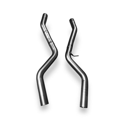 Palenon Performance B58 BMW G22 M440i and G20 M340i catback exhaust system with chrome tips and sleek metal finish.