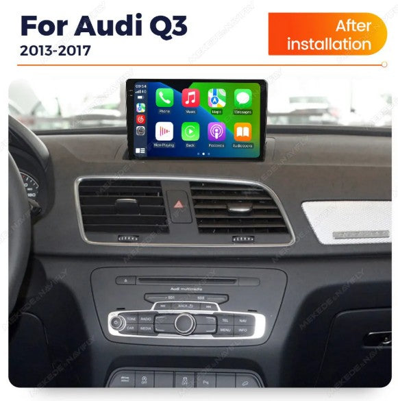 Upgrade 9" Touchscreen for Audi Q3 2011-2019 OEM with Android 14 Display