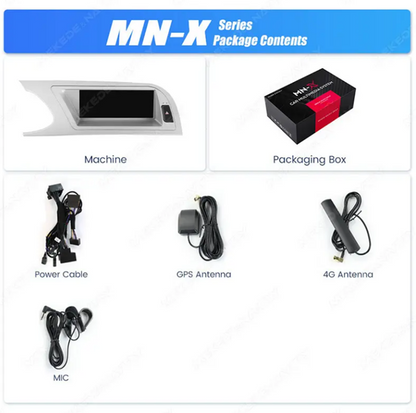 MNX 8.8" Touchscreen Upgrade for Audi A4 2009-2016 features Android/CarPlay Multimedia