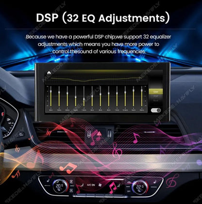 MNX Upgrade Touchscreens for Audi Q5 2017-2020 features Android/CarPlay 10.25 and 12.5" Multimedia Touchscreens