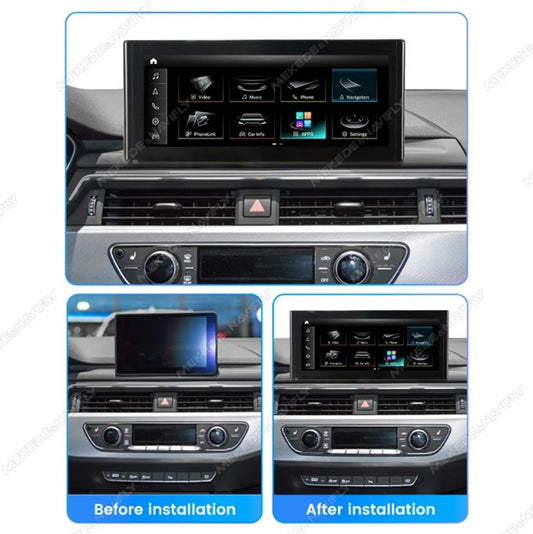 MNX Upograde Touchscreens for Audi A4 S4 A5 S5 B9 2016-2020 features Android/CarPlay 10.25 and 12.5" Multimedia Touchscreen