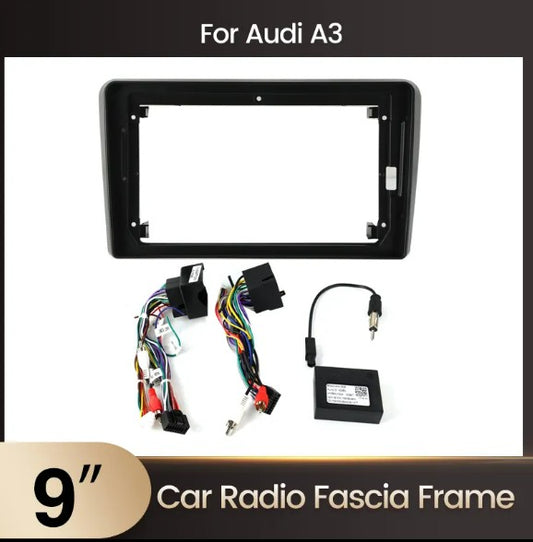 Migrate from Audi OEM to Aftermarket Radio Installation Frame Kit with Wire Harness