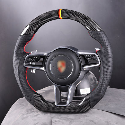 2014-2020 Porsche 911 (991.2) / GT3/GT3RS(991) / 718 Boxster/Cayman (982) / Cayenne (958.2) / Panamera (971) / Macan(95B)  |  Custom Steering Wheel by Exclusive Steering