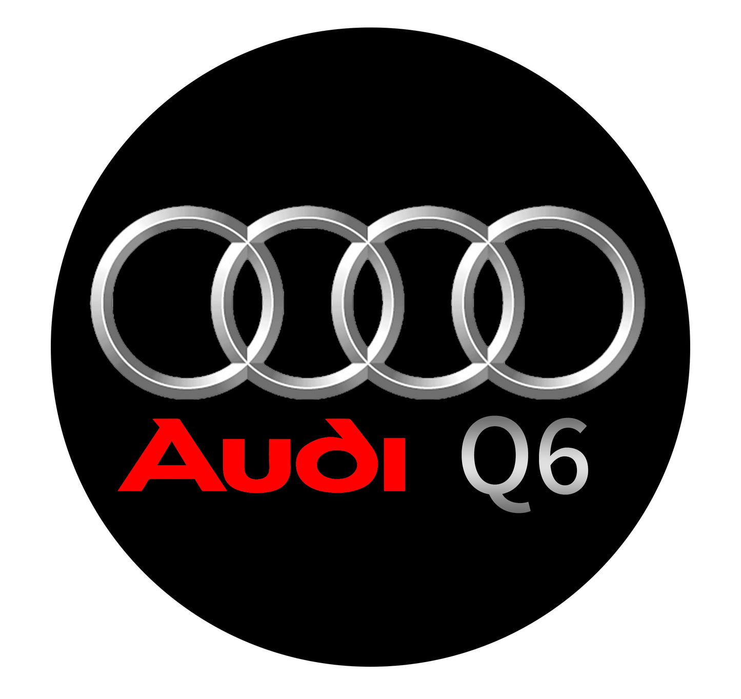 Quartz Ground Shadow Door Puddle Lamp Lighting for Audi Cars and SUVs