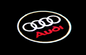 Quartz Ground Shadow Door Puddle Lamp Lighting for Audi Cars and SUVs