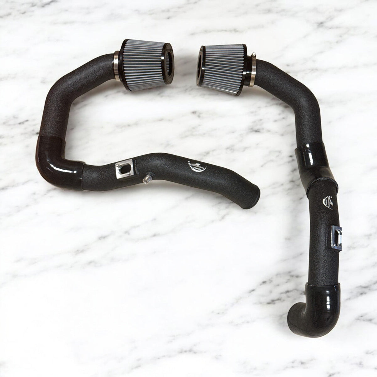 Palenon Performance S55 front mount air intake installed in BMW F87 M2, F80 M3, F82 M4, F83 M4 engine bay.