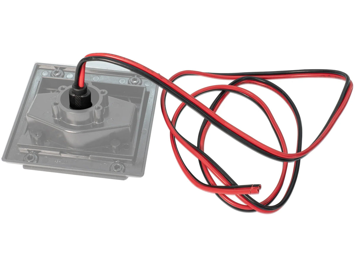 GoWesty 2-Pin SAE bulkhead connector for 12V electrical accessories, shown installed in a vehicle panel.