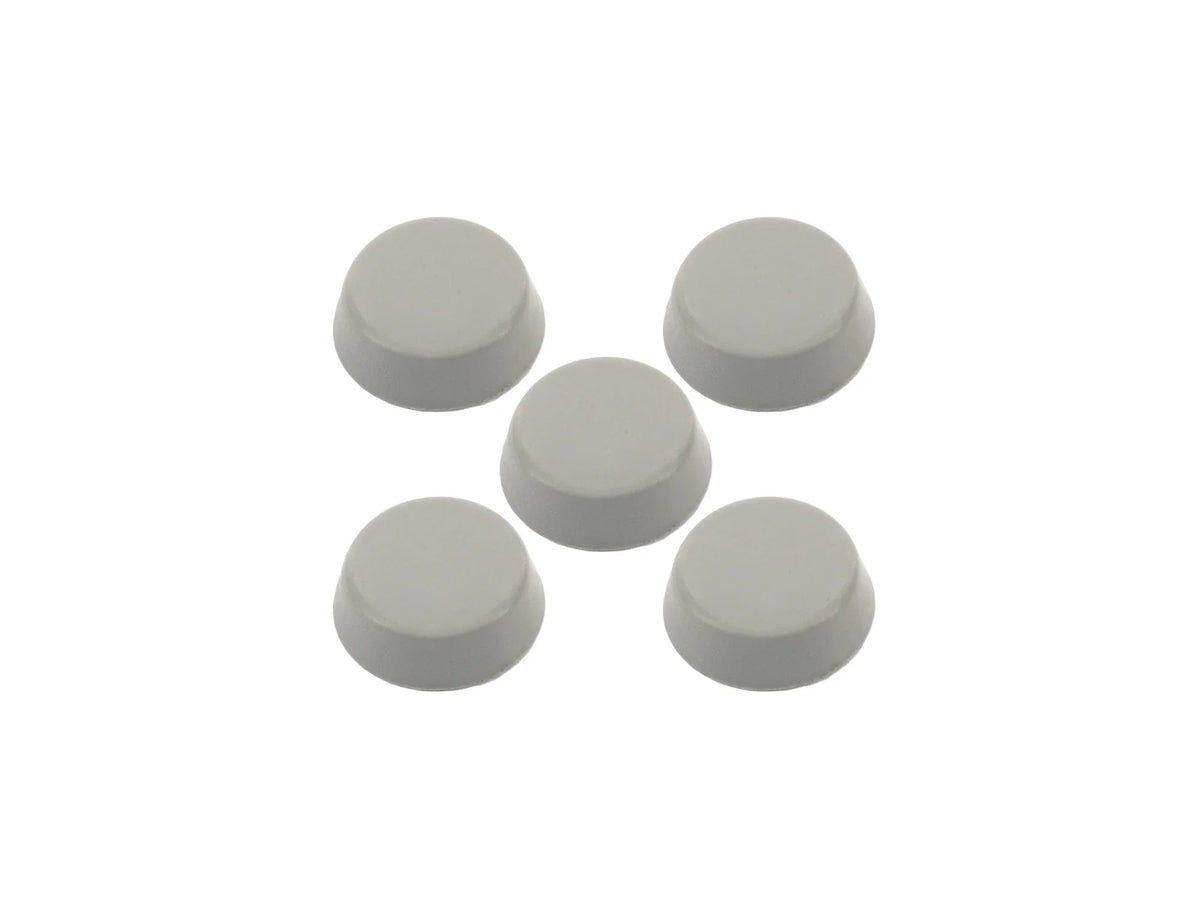 Set of five grey interior screw caps for Vanagon by GoWesty, designed to cover and protect screw heads inside the vehicle.