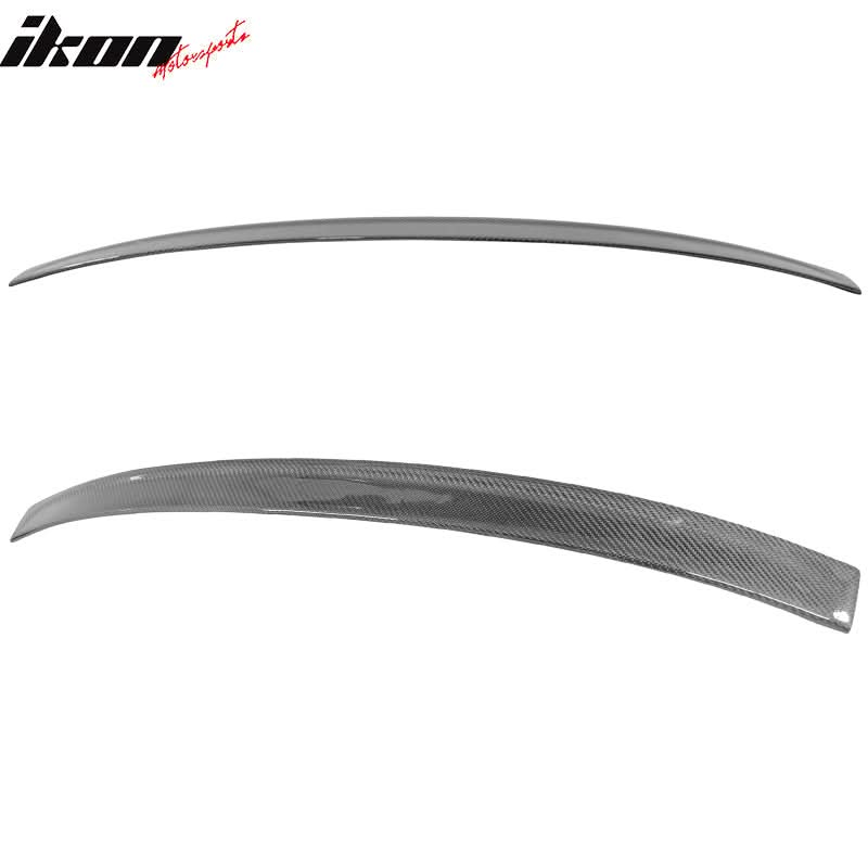 BMW 5-Series F10 2011-2016 roof spoiler wing in carbon fiber, designed for 3D type fit, by K2 Industries.