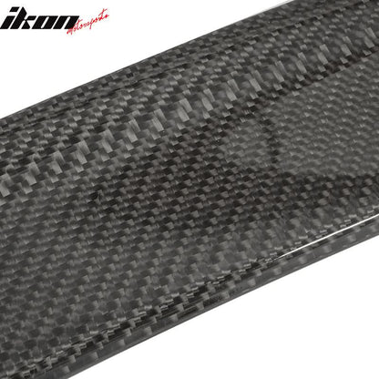 BMW 5-Series F10 roof spoiler wing by K2 Industries, 3D type CF finish, designed for models 2011-2016, side view with sleek styling