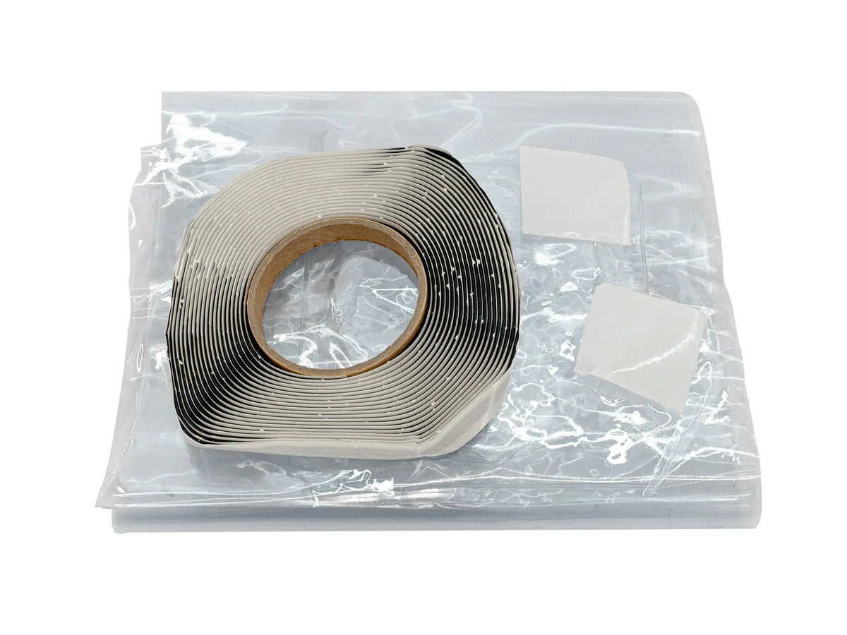 GoWesty Vanagon front door panel moisture barrier set showing insulation and weatherproofing material for door panels.