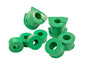 GoWesty Vanagon front sway bar bushing bundle with black rubber bushings and metal brackets, ready for suspension replacement.
