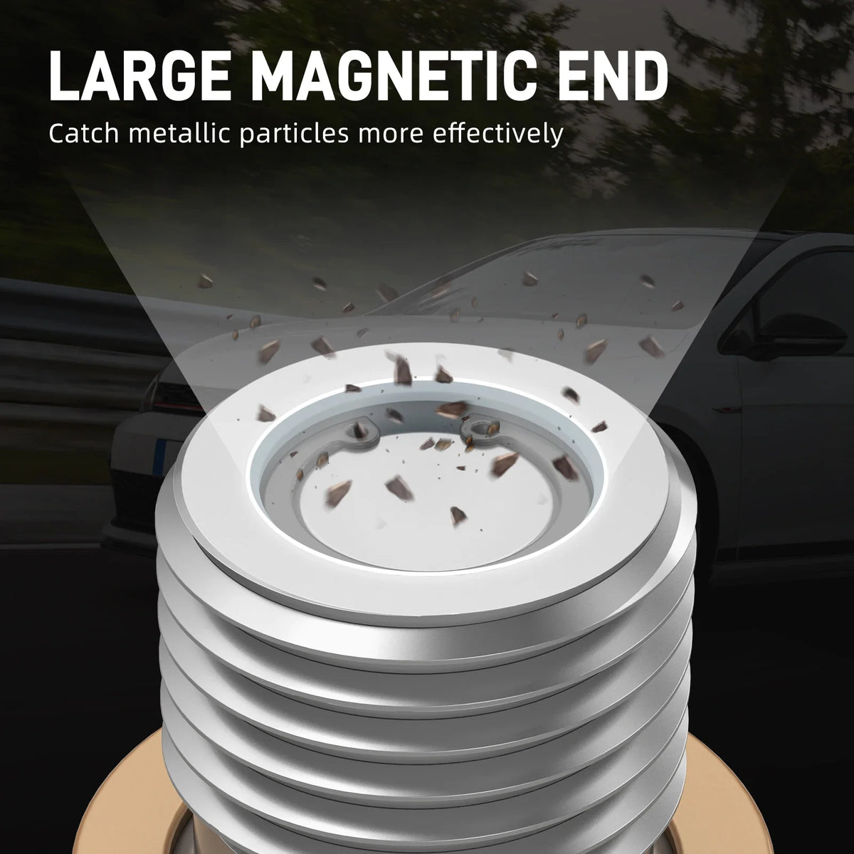 K2 Industries stainless steel magnetic differential drain plug for VW Golf, Passat, Tiguan, Audi A3, A4, A5, A6, TT 2000-2017