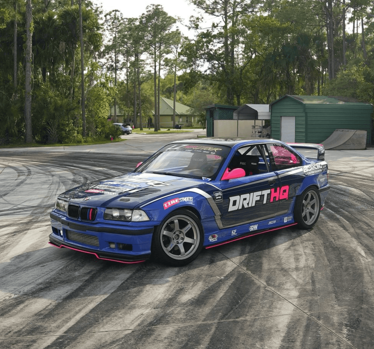 Black BMW E36 M3 Series 3 side skirt extensions by K2 Industries, designed for 1992-1999 models, shown on car side.