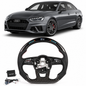 LED Real Carbon Fiber Steering Wheel for Audi A3 A4 A5 RS3 RS4 RS5 S3 S4 S5 2016–2020