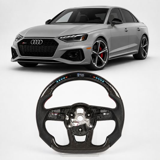 LED Carbon Fiber Steering Wheel for Audi A3 A4 A5 S3 S4 S5