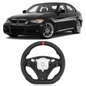 Vekto premium full leather steering wheel for BMW 3 Series E90 E91 E92 E93 M3, featuring a sleek, high-quality leather finish.