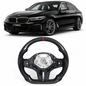 Vekto real carbon fiber M Sport steering wheel for BMW G30 G32 G38 G11 G12 G14 G15 G05 G07 M550i shows sporty grip and premium finish