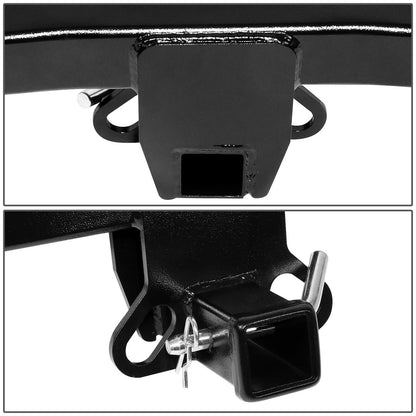 K2 Industries off-road trailer hitch for 07-15 Porsche Cayenne, Audi Q7, VW Touareg, mounted on vehicle for towing.