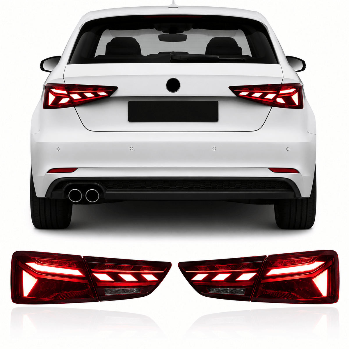 Premium RS Style LED Taillight Assembly for Audi A3 - AudiGear.com - Taillights