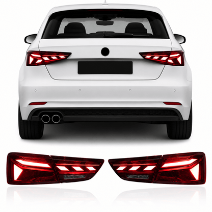 Premium RS Style LED Taillight Assembly for Audi A3 - AudiGear.com - Taillights