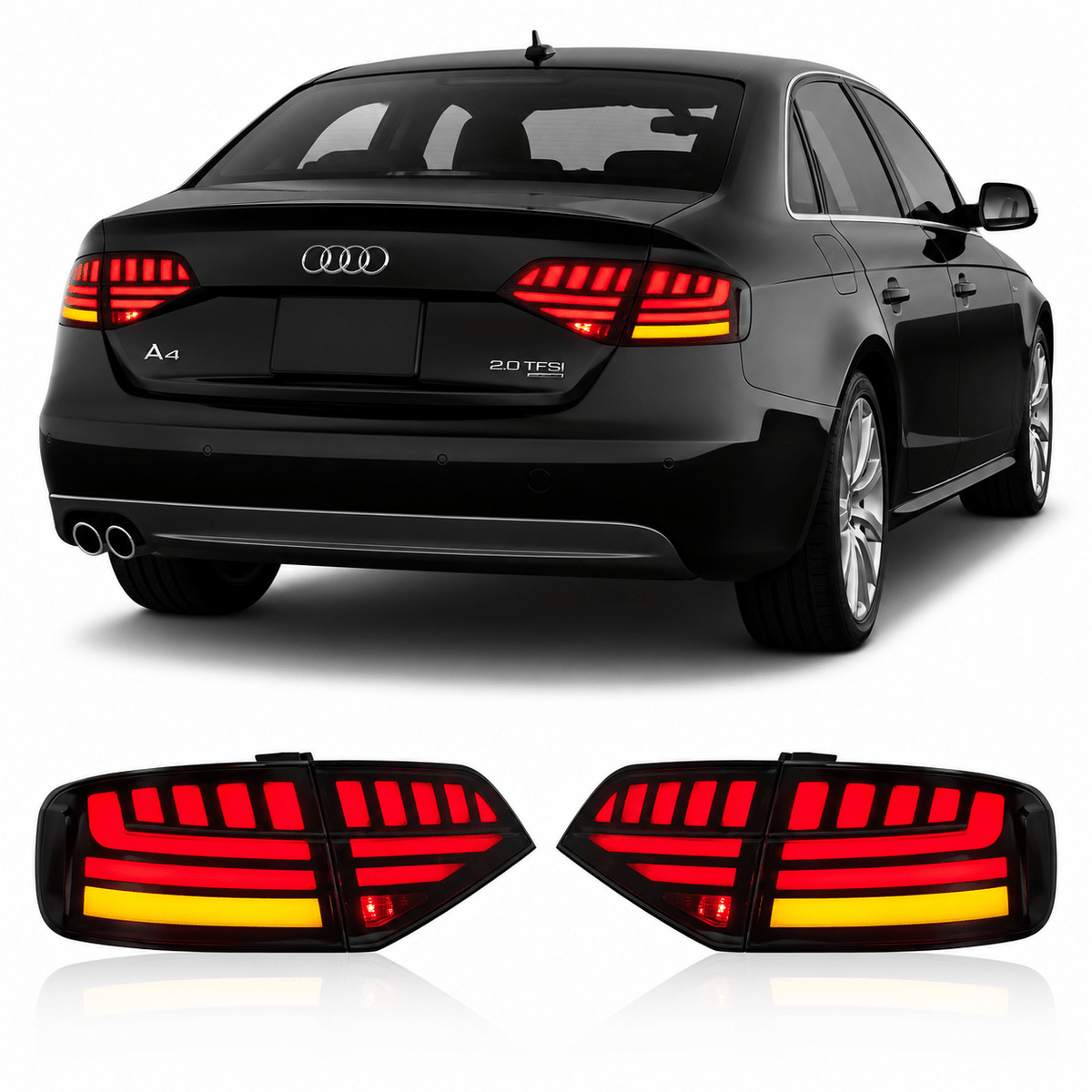 Full LED Tail Lights for Audi A4 2009-2012 - AudiGear.com - Taillights