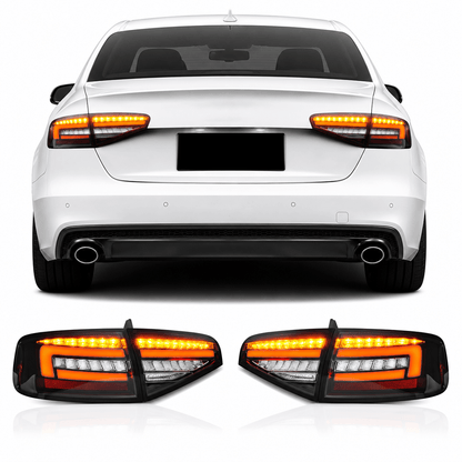 LED Tail Lights for Audi A4 2013-2016 with Dynamic Turn Signals - AudiGear.com - Taillights