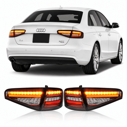 LED Tail Lights for Audi A4 2013-2016 with Dynamic Turn Signals - AudiGear.com - Taillights
