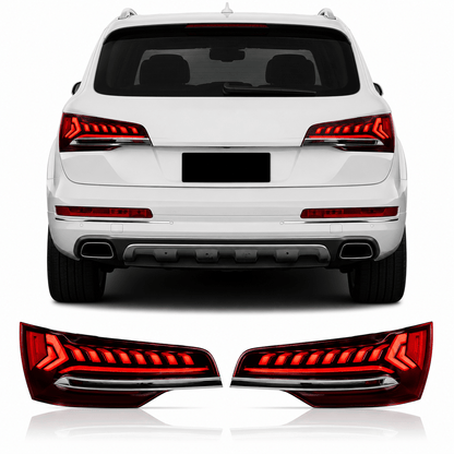 LED Tail Lights for Audi Q7 2006-2015 with Dynamic Turn Signals - AudiGear.com - Taillights