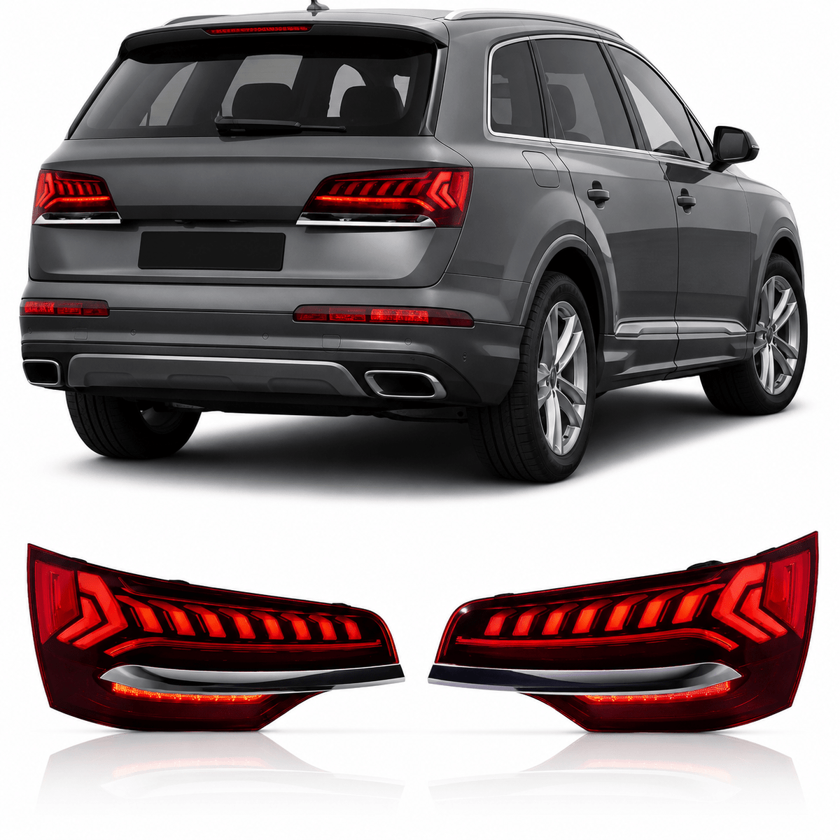 LED Tail Lights for Audi Q7 / Q7L 2006-2015 - AudiGear.com - Taillights