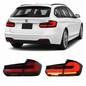 Vekto G30 LCI style LED taillight for BMW 3 Series F31 showing sleek red and clear lens design.