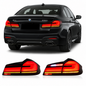 Vekto LED taillights for BMW 5 Series G30 G38 and M5 F90, front and rear view showing sleek automotive lighting design