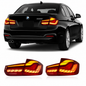 Vekto OLED GTS Style LED tail lights for BMW 3 Series F30/F35 and M3 F80, 2012-2018, showing sleek taillight design