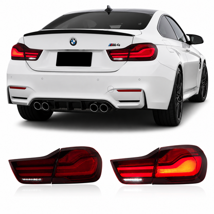 Vekto LED taillights for BMW 4 Series F32, F33, F36, and M4 F82, F83 models, 2012-2018, showing sleek rear lighting design