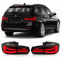 Vekto LED taillights for BMW F31 LCI 2013-2018, showcasing sleek red and clear lens design for rear illumination.