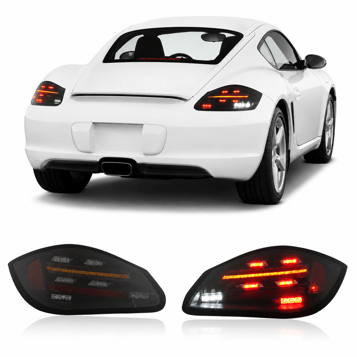 LED Taillights for Porsche Cayman & Boxster 987.2 2009-2012 - AudiGear.com - Tail Lights
