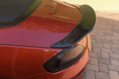 BMW Z4 E89 hyper duck tail trunk spoiler by K2 Industries, sleek aerodynamic spoiler mounted on the rear of the 2009-2016 BMW Z4 E89.