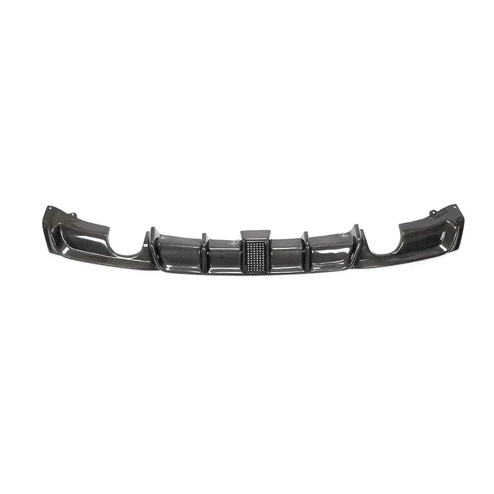 Carbon fiber F30 rear diffuser with integrated brake light for BMW F30 F31 318i 320i 328i 330i M Sport 2013-2018 by K2 Industries