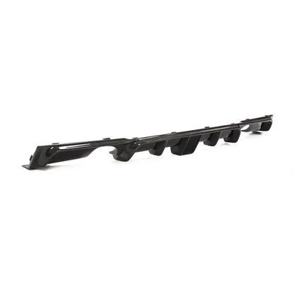 Carbon fiber F30 rear diffuser with integrated brake light for BMW F30 F31 318i 320i 328i 330i M Sport 2013-2018 by K2 Industries.