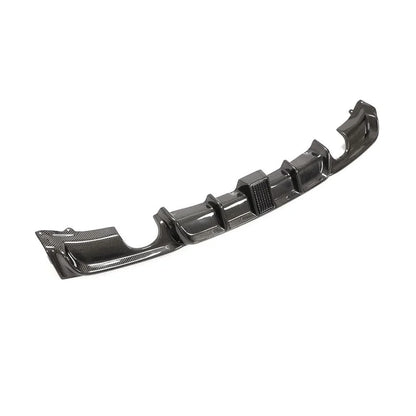 Carbon fiber F30 rear diffuser with integrated brake light for BMW 3 Series F30 F31 2013-2018, by K2 Industries.